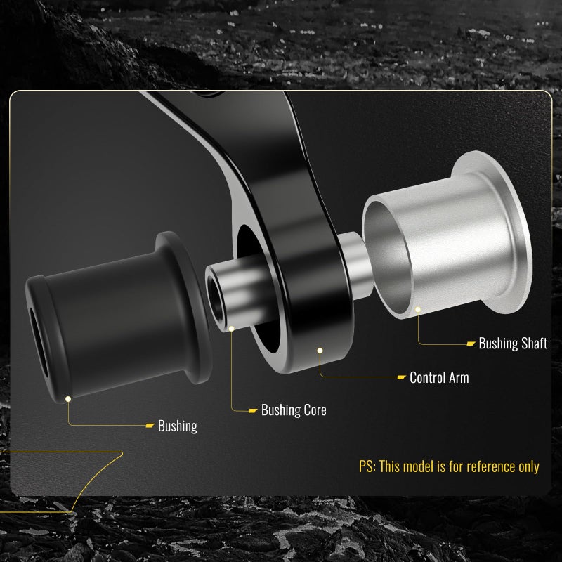TUCAREST توكاريست 2 قطع K641202 (زوج) ذراع التحكم السفلي الخلفي الأيسر والأيمن متوافق مع 1996 1997 1998 1999 2000 هوندا سيفيك / 97-00 أكورا EL جانب السائق والراكب نظام التعليق - Image 5